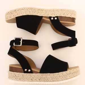 Black Summer Platform Sandals